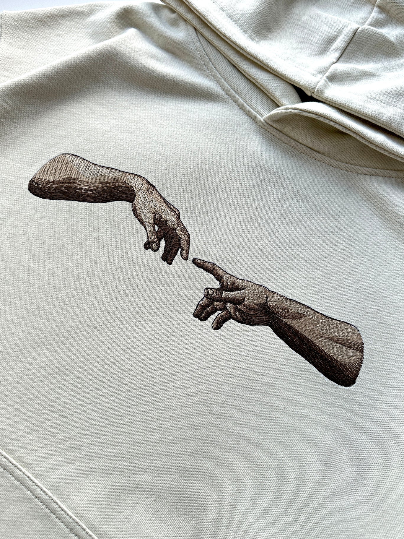 The Creation of Adam Renaissance Art Hoodie