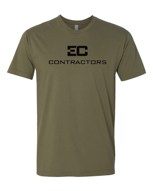 EC Contractors - Printed Tee / Military Green