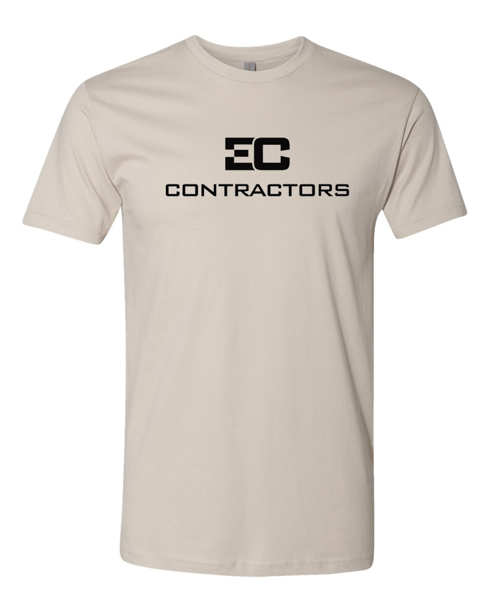 EC Contractors - Printed Tee / Tan