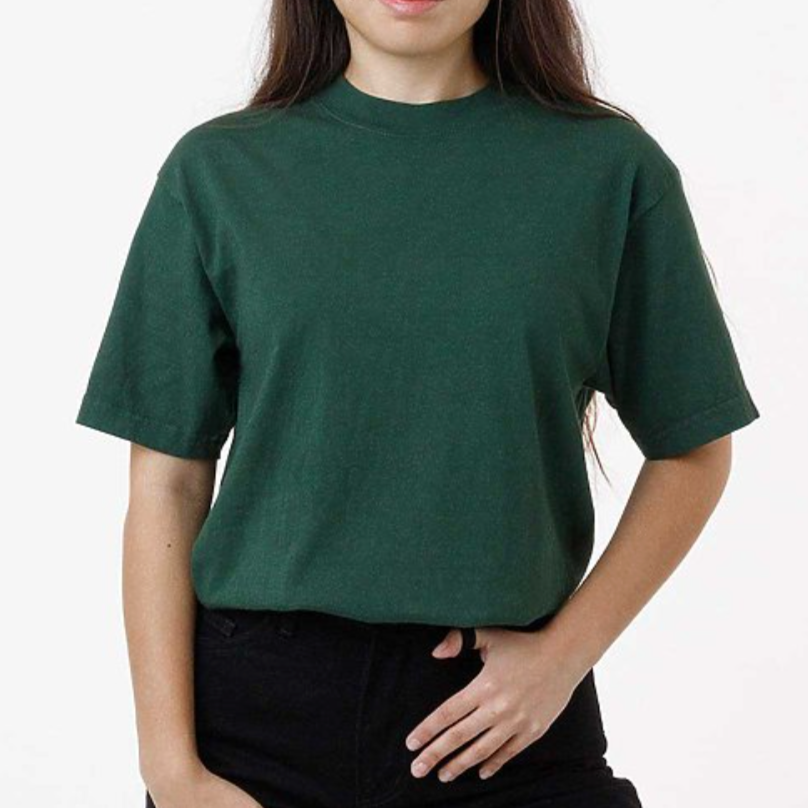 LA APPAREL oversized t-shirt 1801GD Grmnt Dye UNISEX Crew Neck 6.5oz